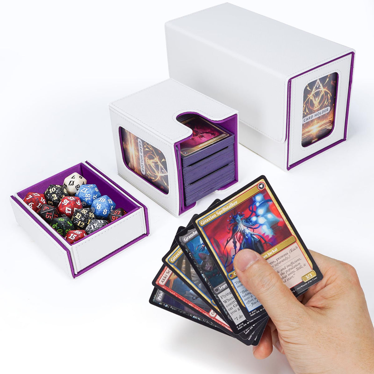 AFIING MTG Commander storage box cover and mat for protection and transport.