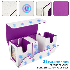 AFIING MTG Commander box featuring a dice and token compartment for quick setup.