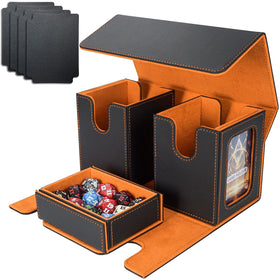 AFIING MTG commander deck box front window for quick deck ID during play