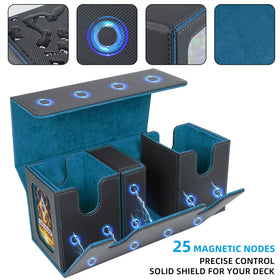 AFIING MTG Commander side-by-side view showing two decks and dice box organization
