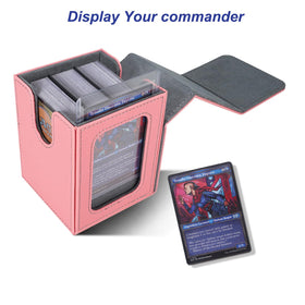 AFIING MTG deck box interior holds 100 double-sleeved cards securely