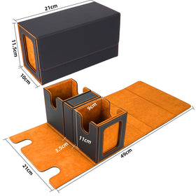 AFIING MTG deck box interior microfiber lining protects cards from scuffs
