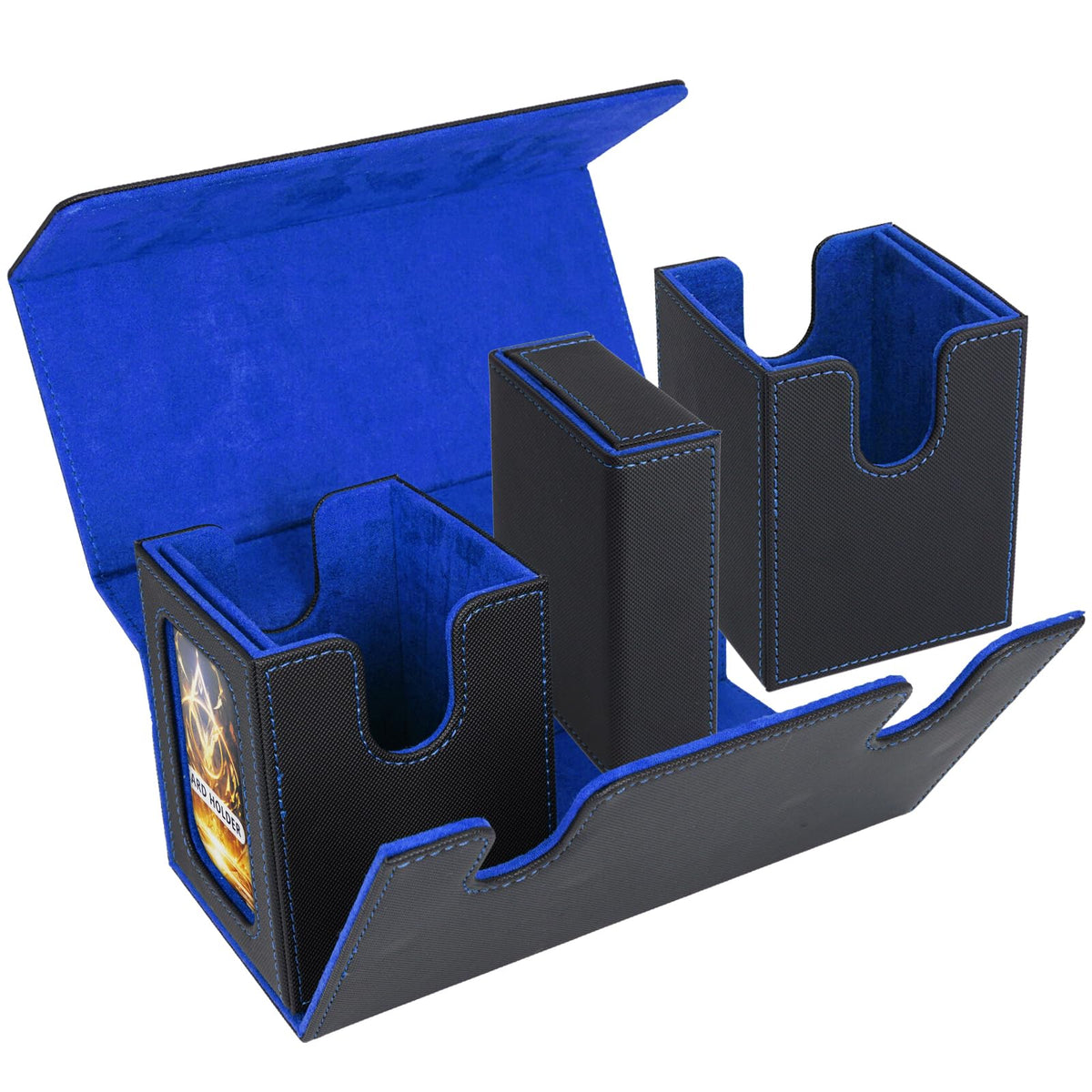 AFIING MTG box inner microfiber lining protects cards from scratches.