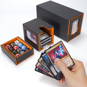 AFIING portable deck box set for easy transport to game nights