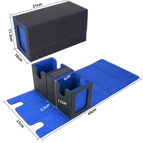 AFIING MTG spacious 220+ sleeved card capacity supports multiple decks.