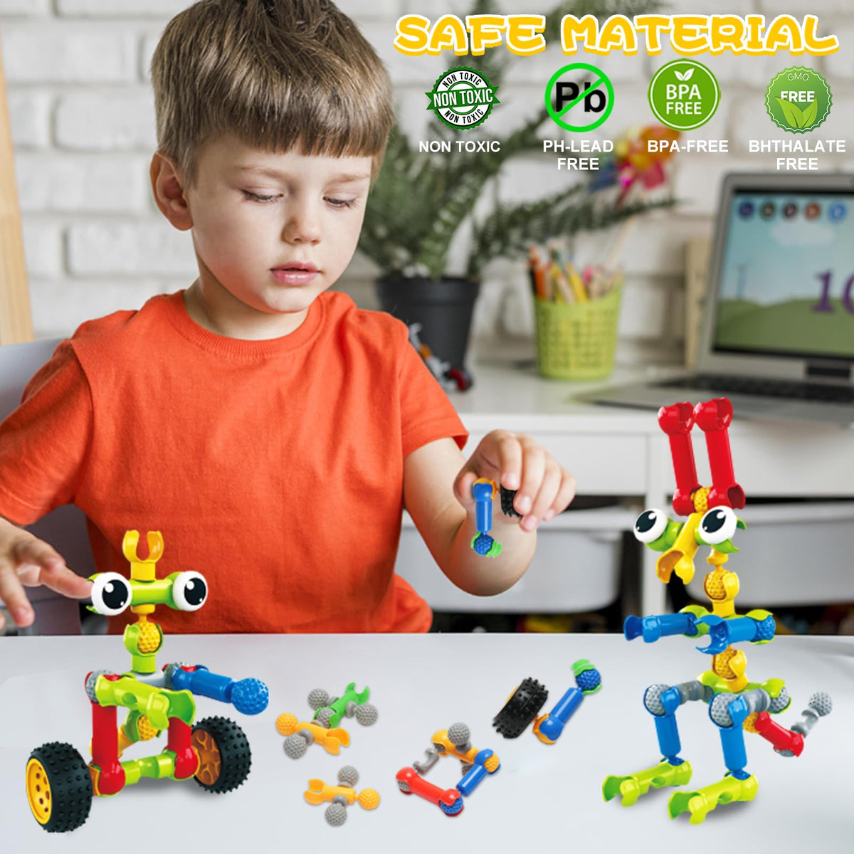 Afomida 156PCS building blocks dog model boosts focus through hands-on building.
