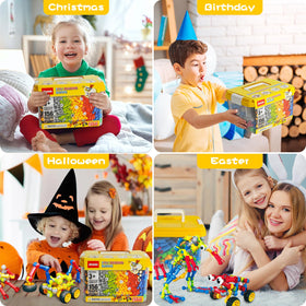 Afomida 156PCS storage box keeps play space organized and easy to tidy.