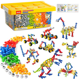 Afomida 215pcs dino model for imaginative play and motor skill practice.