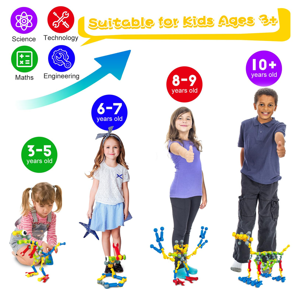 Afomida 215pcs spider figure supports creative storytelling and fine motor skills.