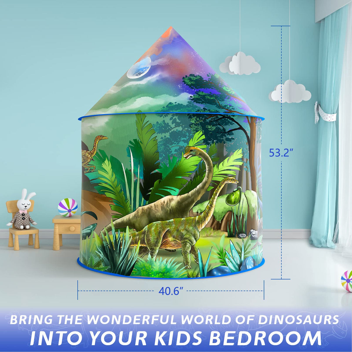 Afomida dinosaur play tent children activities ideal for pretend play.