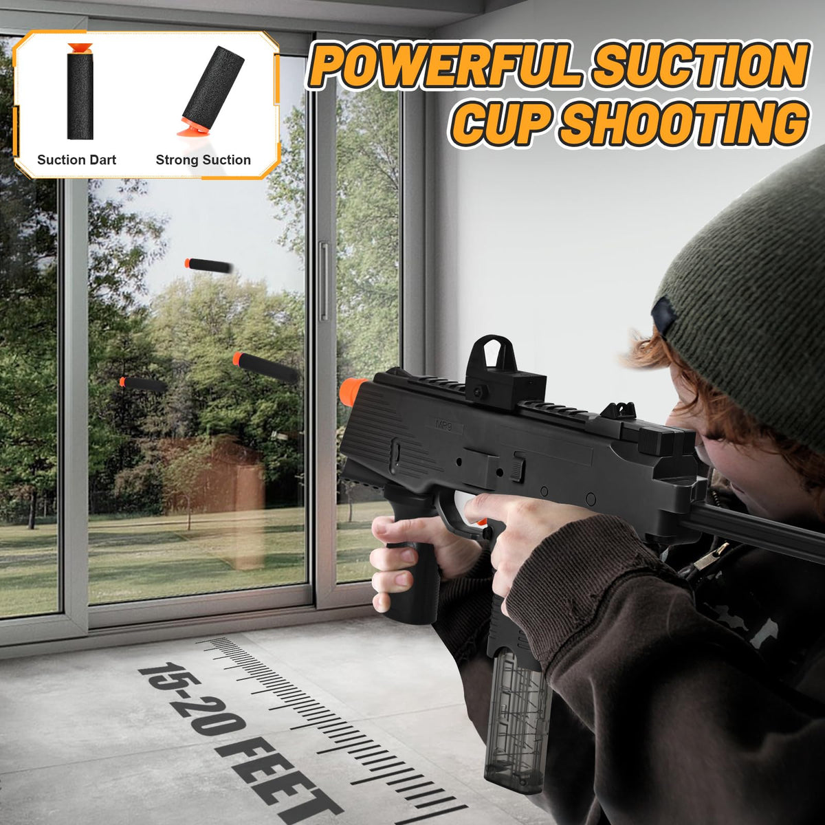 Afqjf MP9 with LED sights for precise aiming in low light