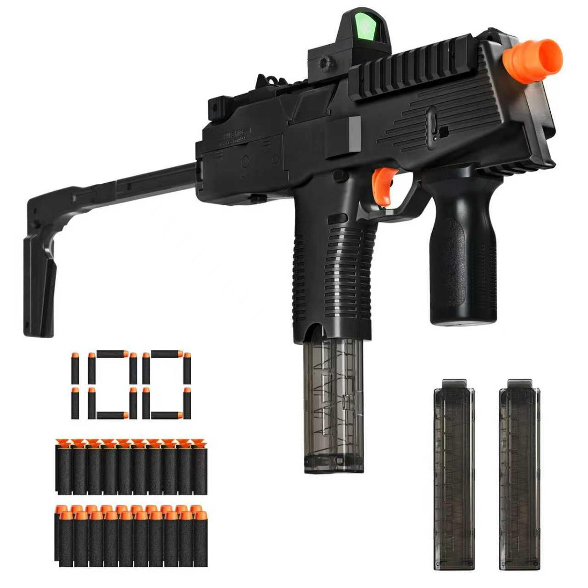 Afqjf MP9 realistic toy gun with foldable stock for versatile play