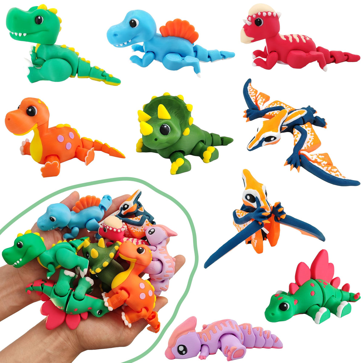 AFUDO compact desk ornaments add colorful charm to any shelf or table.