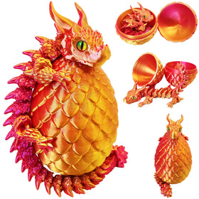 AFUDO dragon egg inside with a lifelike dragon, striking desk decor for gifts.
