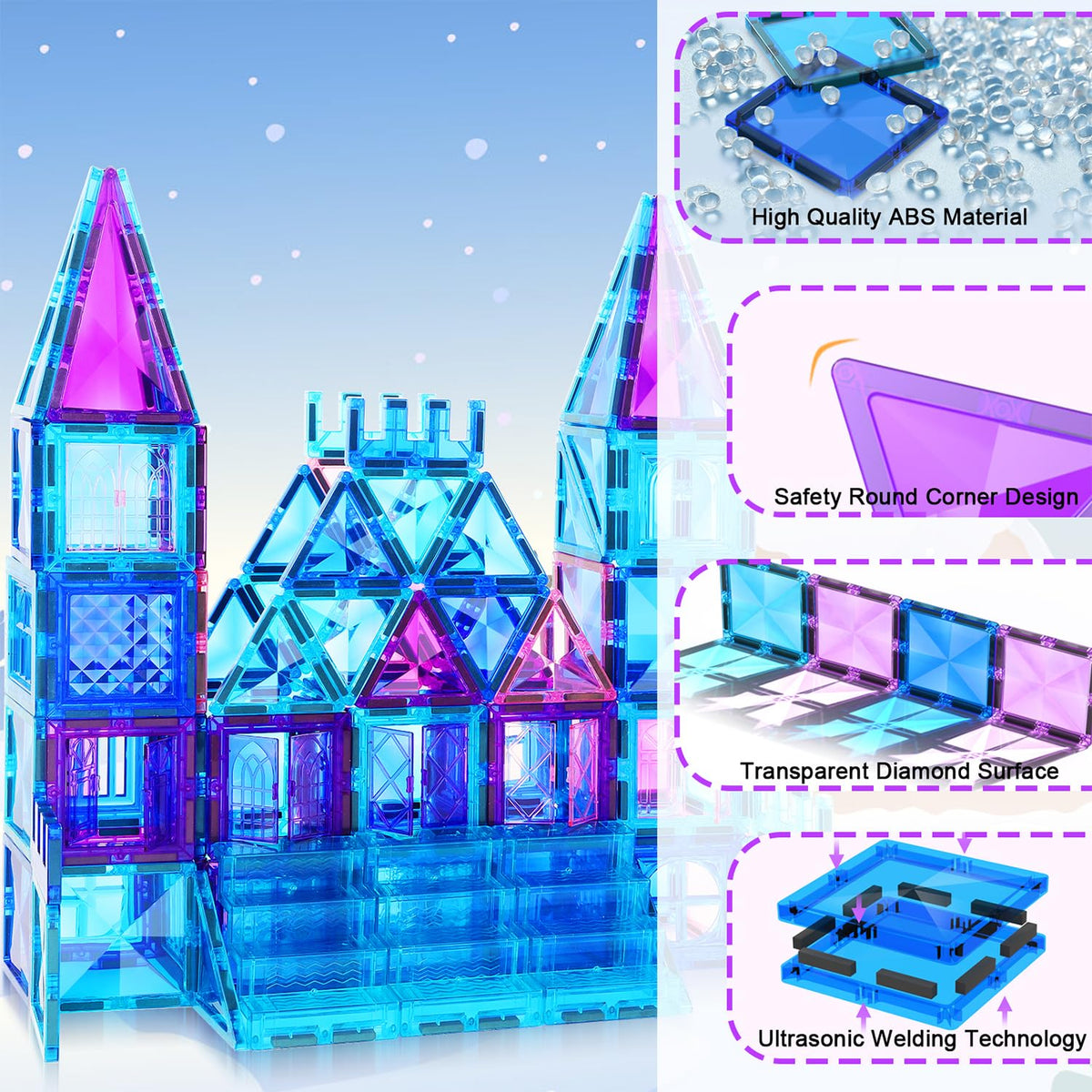AFUNX 3D Diamond Surface highlights colorful, tactile building experience for kids.