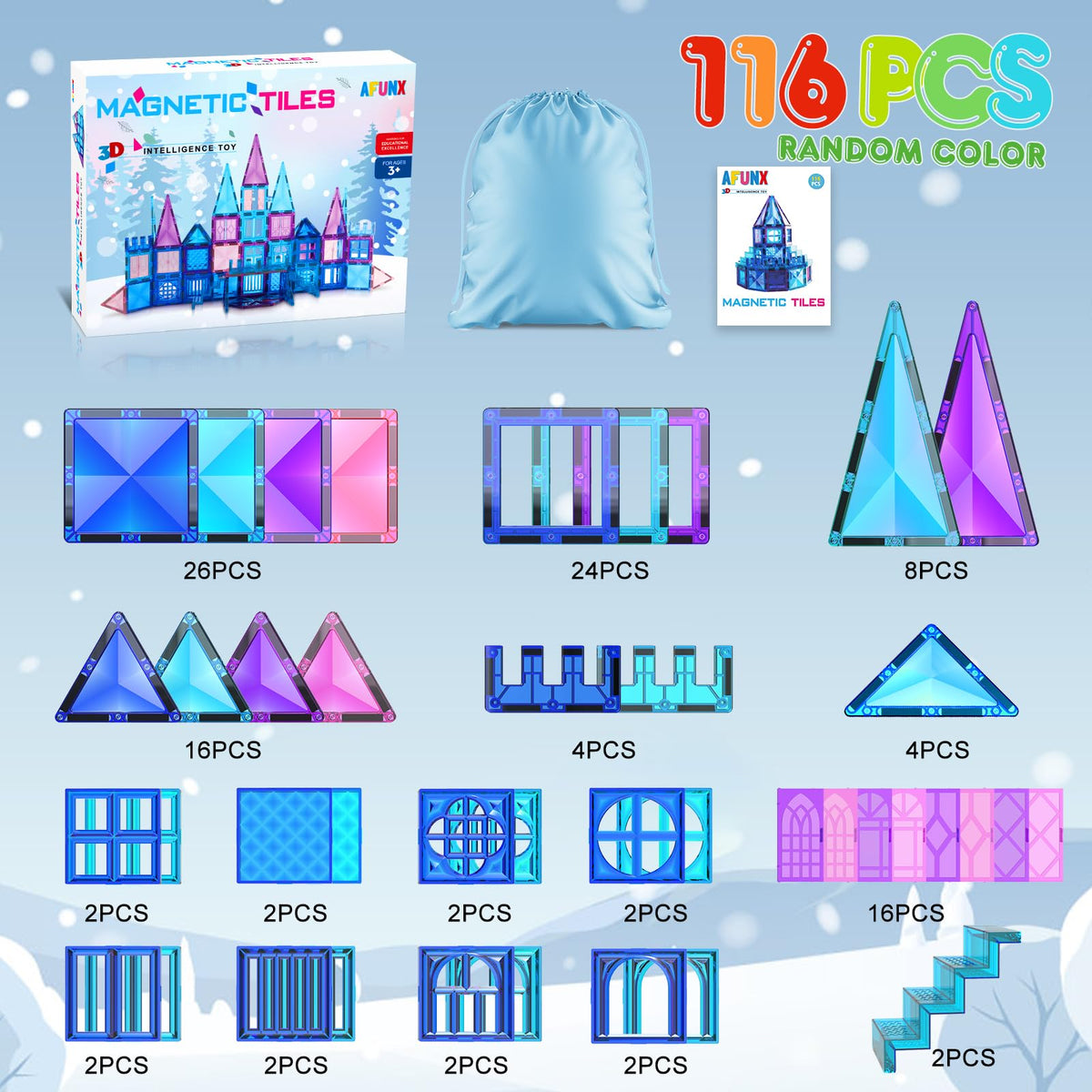 AFUNX Gift-ready magnetic blocks provide educational fun for any occasion.