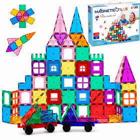 AFUNX magnetic tiles 102pcs for creative building and STEM exploration.