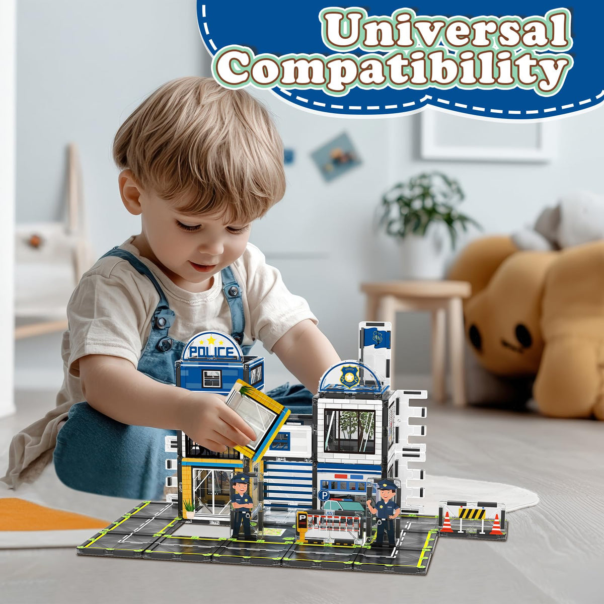 AFUNX building pieces closeup highlights bright colors and durable magnets.