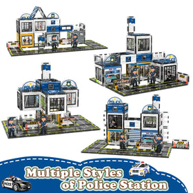 AFUNX police vehicles in action encourage role-play and fine motor skills.