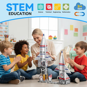 AFUNX Space Rocket Set astronaut tile inspires imaginative STEM play