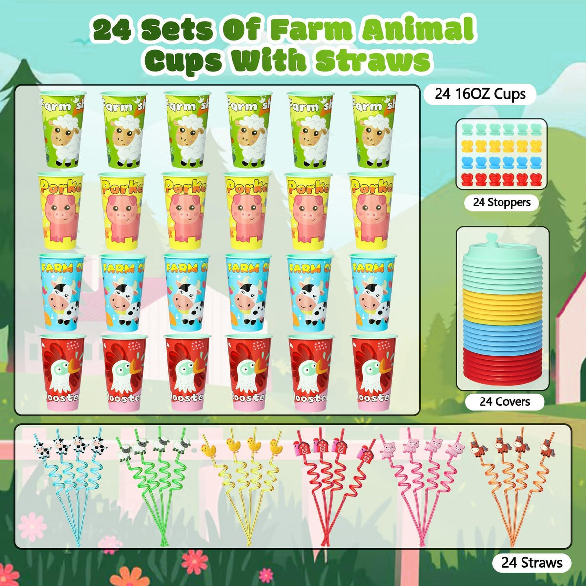 AFZMON bulk farm party favors set ideal for quick gift-filled treats.