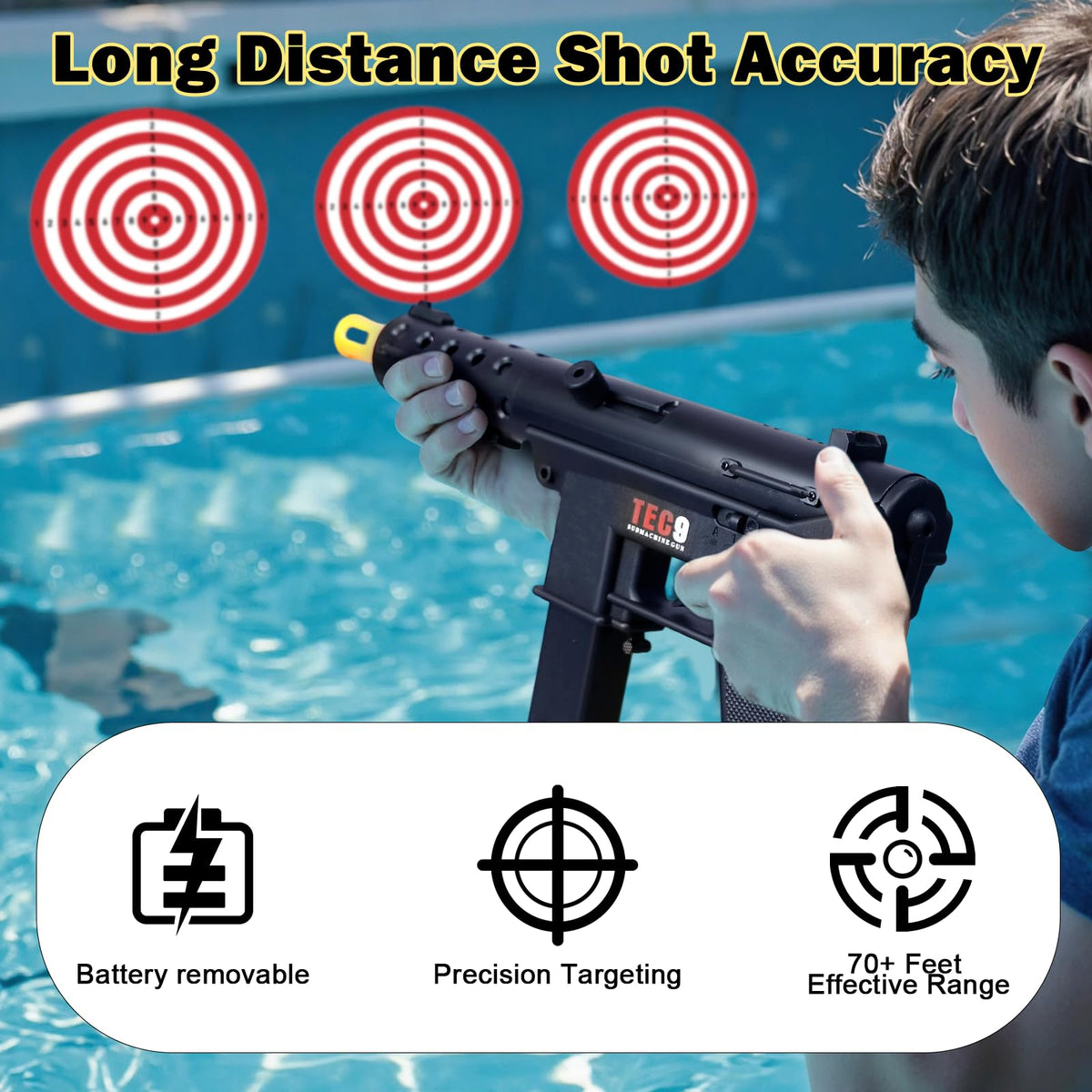 Agard high-speed magazine delivers rapid splatter bursts for intense play sessions.