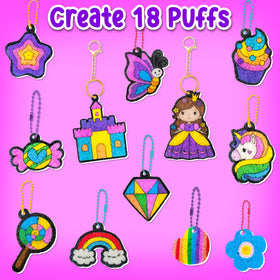 AGENTLAN Magic Puff Kit supports kid-friendly desktop and bag display ideas.