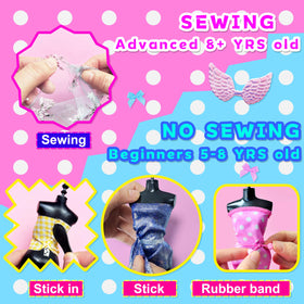 AGENTLAN scissors and rhinestones enable detailed embellishments and finishing touches.