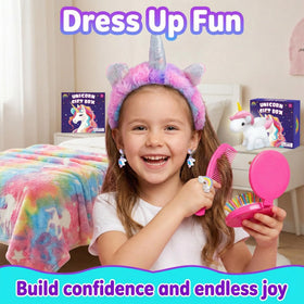 AGENTLAN Fluffy unicorn sleep mask for relaxing bedtimes.