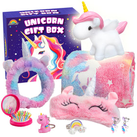 AGENTLAN Unicorn glow blanket glows in the dark for cozy nighttime snuggles.