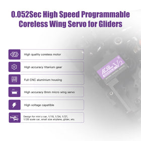 AGFRC A06CLS V2 coreless motor delivers quick, smooth response