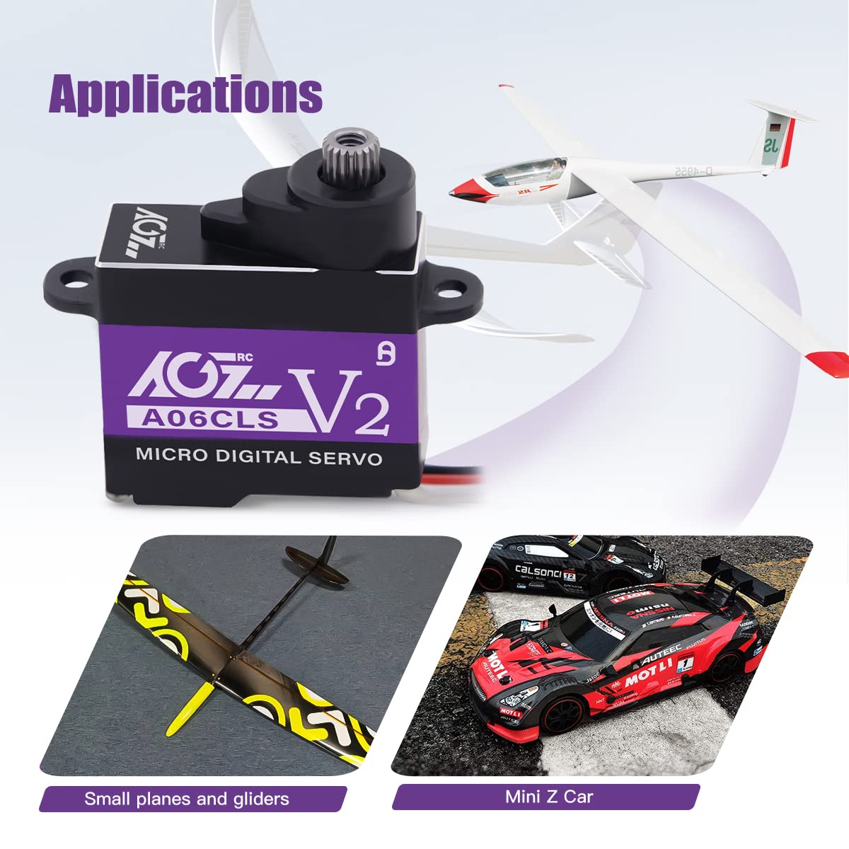 AGFRC A06CLS V2 suitable for Mini Z and micro RC models
