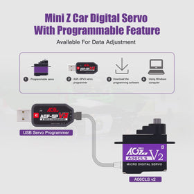 AGFRC A06CLS V2 programmable servo for customizable settings