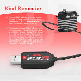 AGFRC SPV3 used with A280BHMW and A280BVSW large-scale servos for precise control