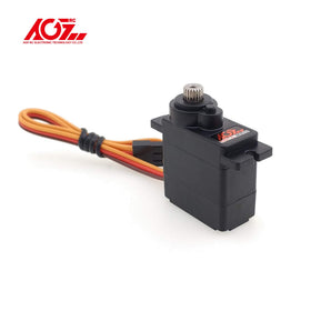 AGFRC micro 9g servo genuine packaging emphasizing authentic AGF branding.