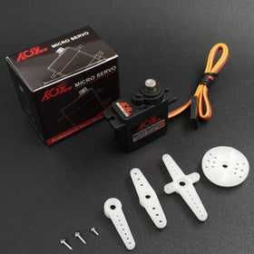 AGFRC micro 9g servo ideal for robots, planes, boats, and cars.