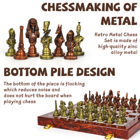 Agirlgle 15-inch foldable marble board supports portable, elegant chess sessions