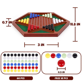 Agirlgle 13.5-inch board classic design for versatile tabletop fun.