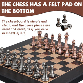 Agirlgle elegant chess set on display for home or office.