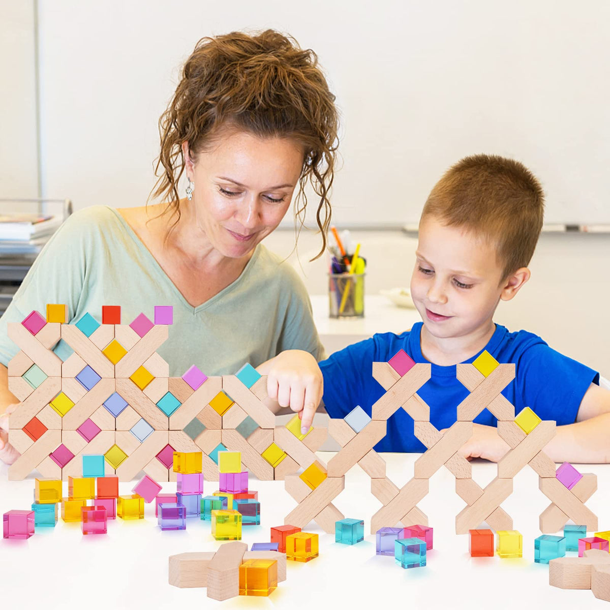 Agirlgle colorful blocks set is a versatile gift for birthdays and holidays