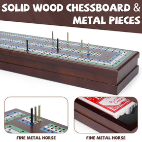 Agirlgle compact travel cribbage board fits easily in bags for camping trips