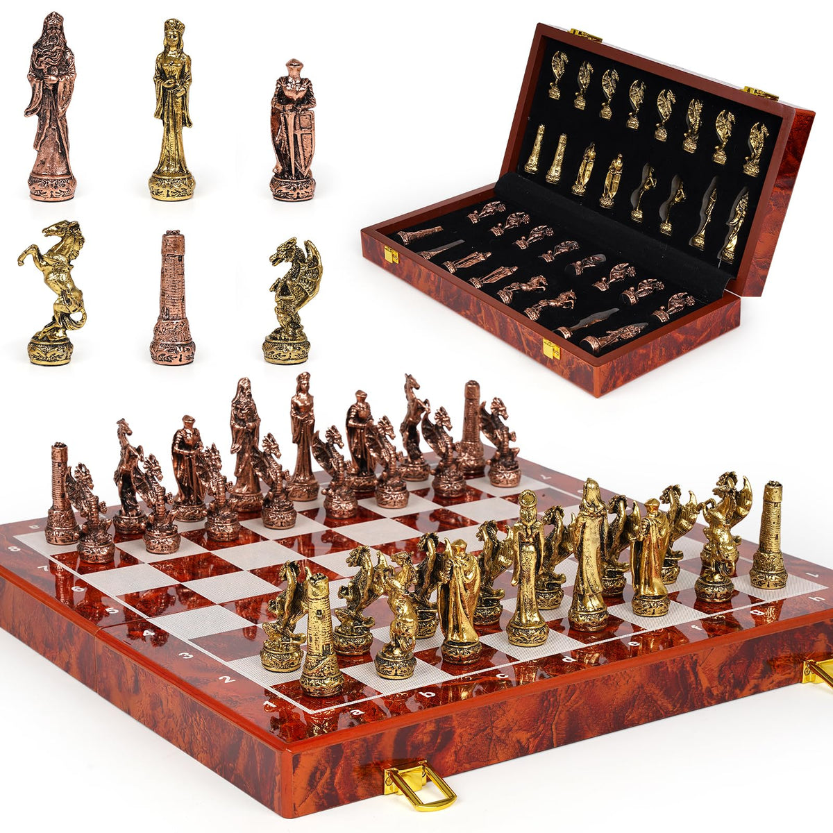 Agirlgle gift-ready chess set highlighting premium materials and presentation