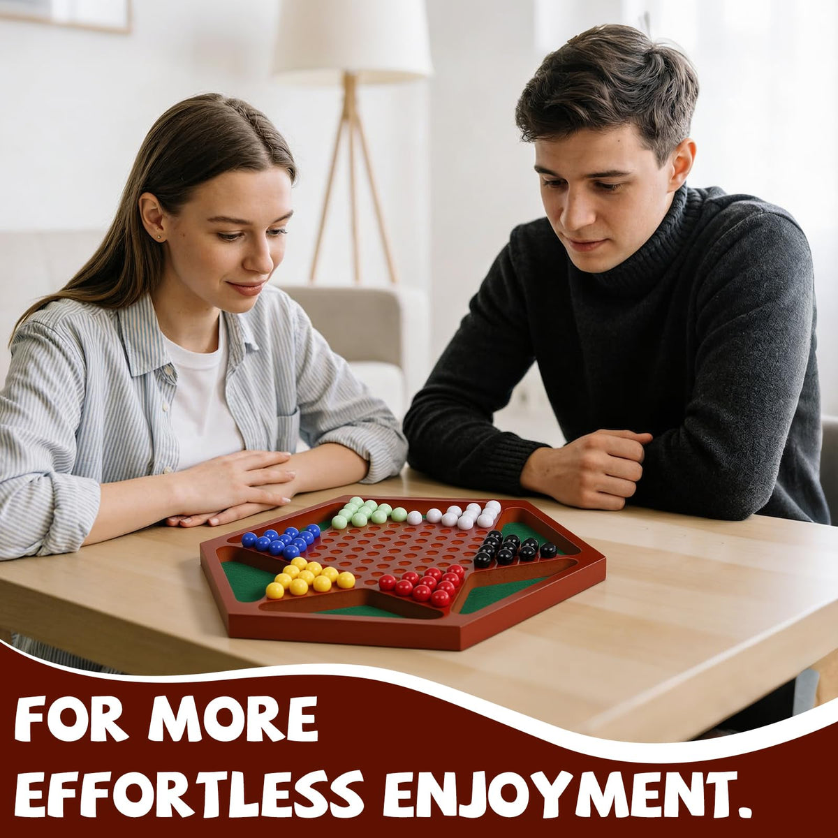 Agirlgle players 2-6 setup suitable for family evenings.