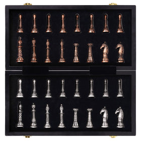 Agirlgle retro metal chess set suitable for beginners to pros.
