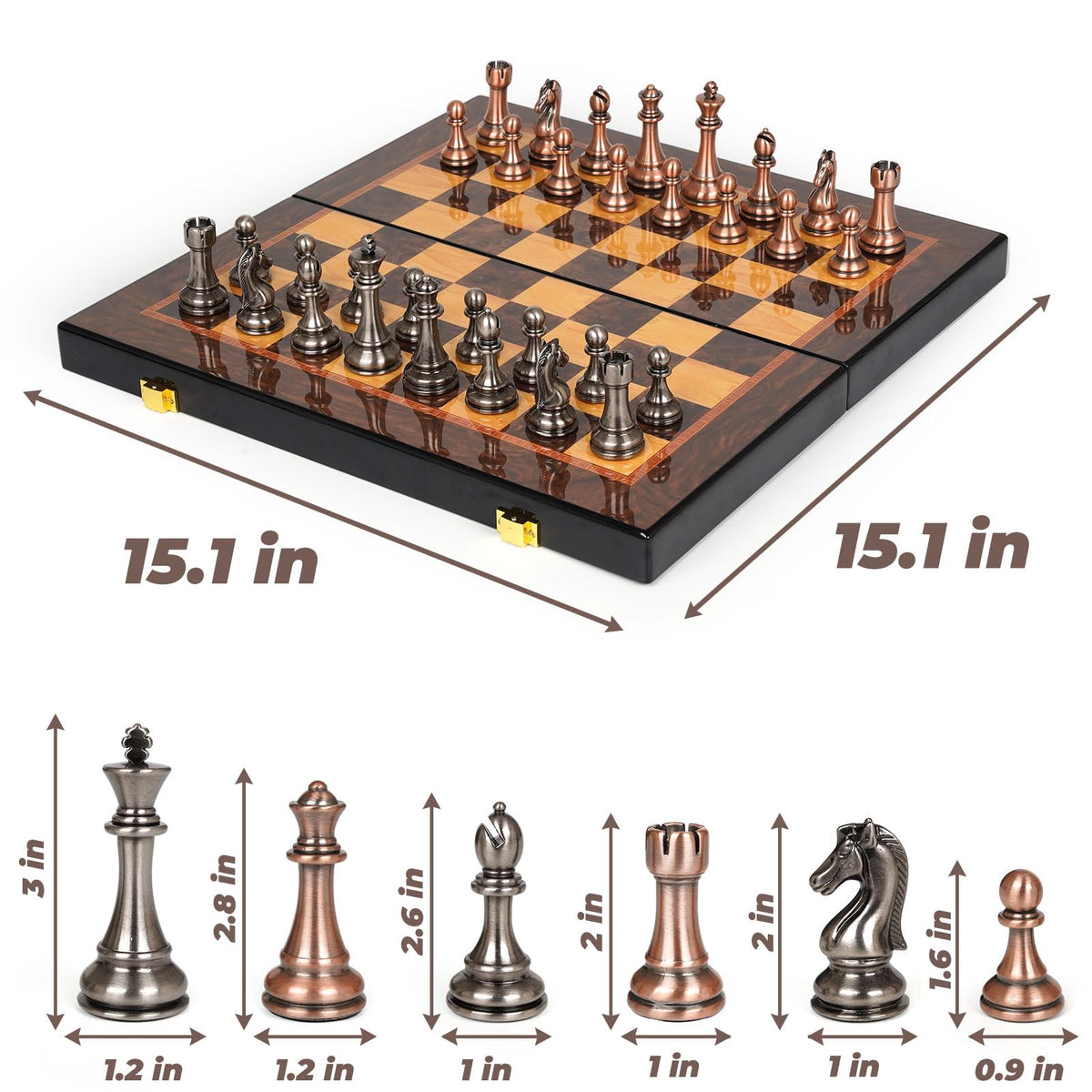 Agirlgle tournament-style chess set designed for serious adult players