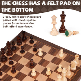 Agirlgle travel-friendly chess set ideal for home, school, or on the go.