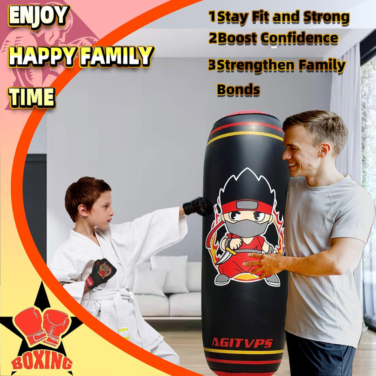 AGITVPS stable base with fillable sand or water supports strong rebounds.