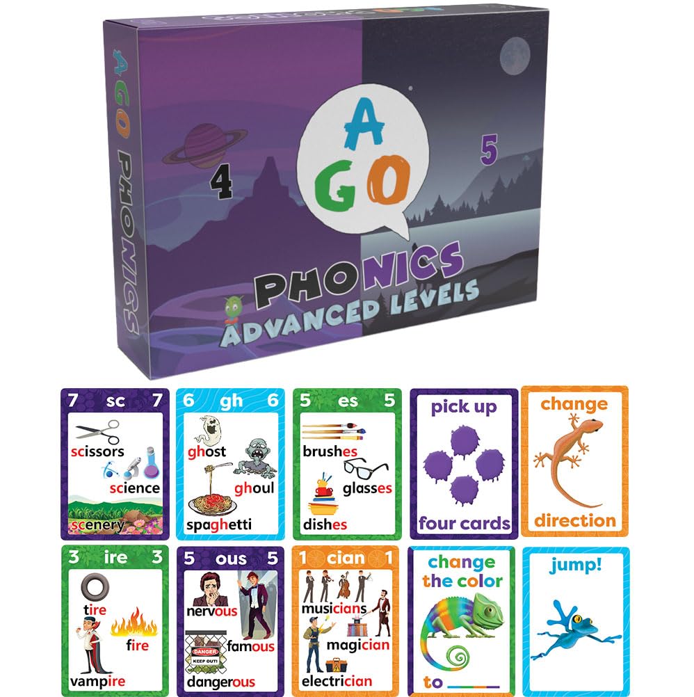 AGO Phonics family-night image demonstrates versatile play suitable for classroom or home learning.