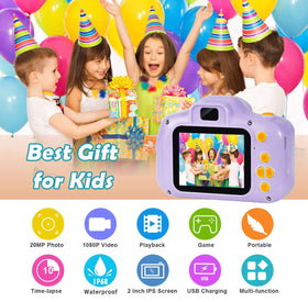 Agoigo kids camera 2-inch display aids easy framing for kids