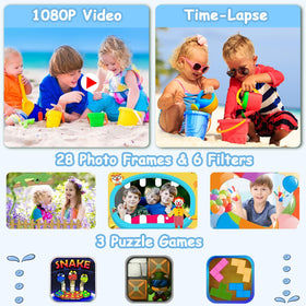 Agoigo Kids Waterproof Camera 2-inch display for easy framing